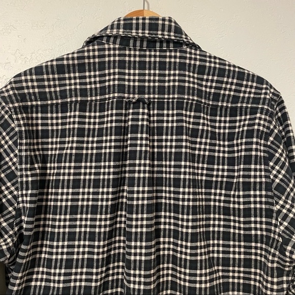 Jachs Flannel Button Shirt‎ Men’s Large Thick Heavy Long Sleeve Plaid Green​ - Picture 4 of 10